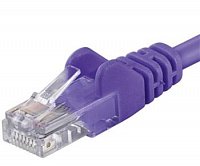 Patch kabel UTP RJ45-RJ45 level CAT6, 0.25m, fialová