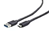 Kabel CABLEXPERT USB 3.0 AM na Type-C kabel (AM/CM), 1,8m, černý