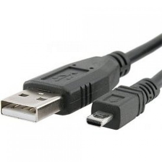 PremiumCord Kabel USB, A-B mini, 8pinů, 2m Sanyo, Panasonic LUMIX