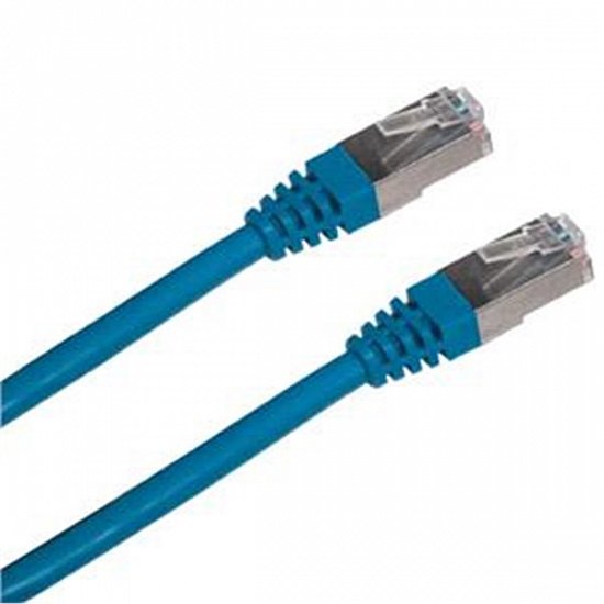 Patchkabel S/FTP,Cat6,2xRJ45, 10m modrý