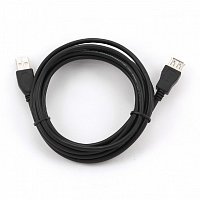 Kabel USB A-A 3m 2.0 prodlužovací HQ Black