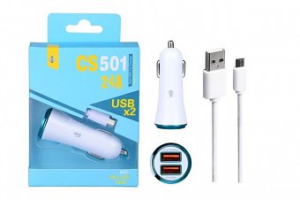 Aligator nab. do auta PLUS microUSB, 5V/2,1A modrá