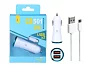 Aligator nab. do auta PLUS microUSB, 5V/2,1A modrá