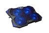 Chladící podložka C-TECH Zefyros (GCP-01B), casual gaming, 17,3", modré podsvícení, regulace otáček