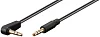 PremiumCord Kabel Jack 3.5mm - 3,5mm konektor 90°  M/M 0,5m