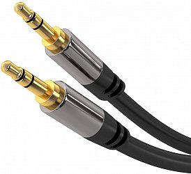 PremiumCord HQ stíněný kabel stereo Jack 3.5mm - Jack 3.5mm M/M 5m