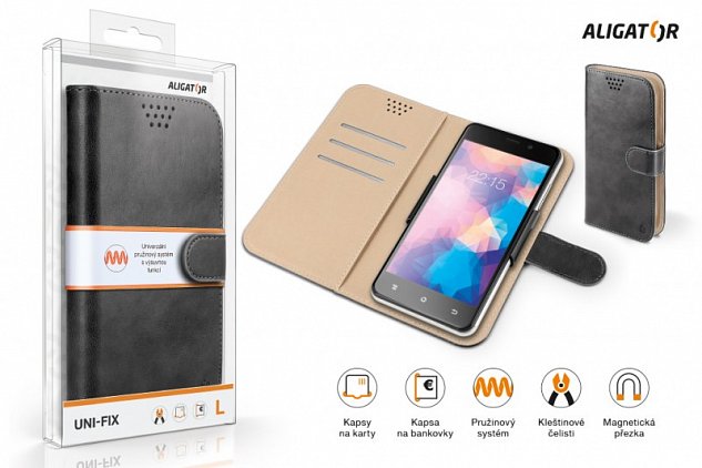 ALIGATOR Pouzdro UNI-FIX, vel.XXL(170*83) černá