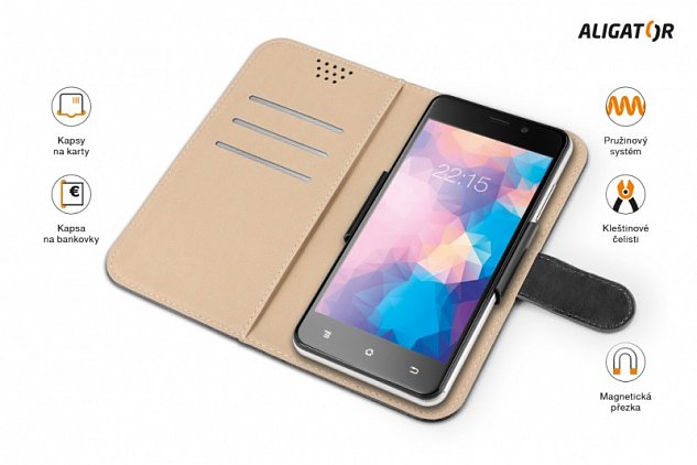 ALIGATOR Pouzdro UNI-FIX, vel.XXL(170*83) černá