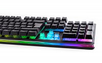 Polomechanická herní klávesnice C-TECH Iris (GKB-08), casual gaming, CZ/SK, duhové podsvícení, USB
