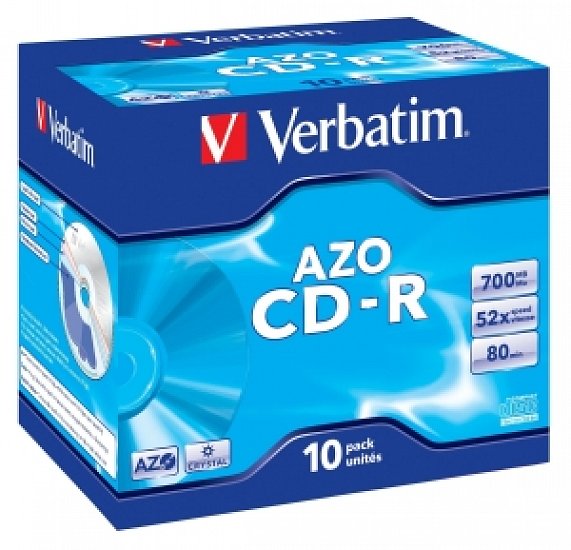 VERBATIM CD-R(10-Pack)Jewel/Crystal/52x/700MB