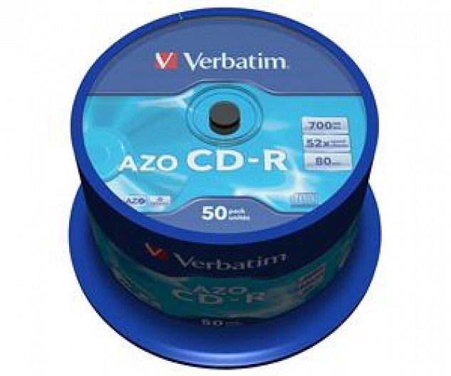 VERBATIM CD-R(50-Pack)Spindl/Crystal/DLP/52x/700MB