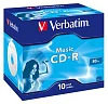 VERBATIM CD-R(10-pack)AudioLiveit!/Color/Jewel/80m