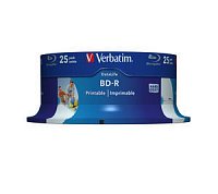 VERBATIM BD-R SL(25-Pack)Spindl/6x/25GB/Printable