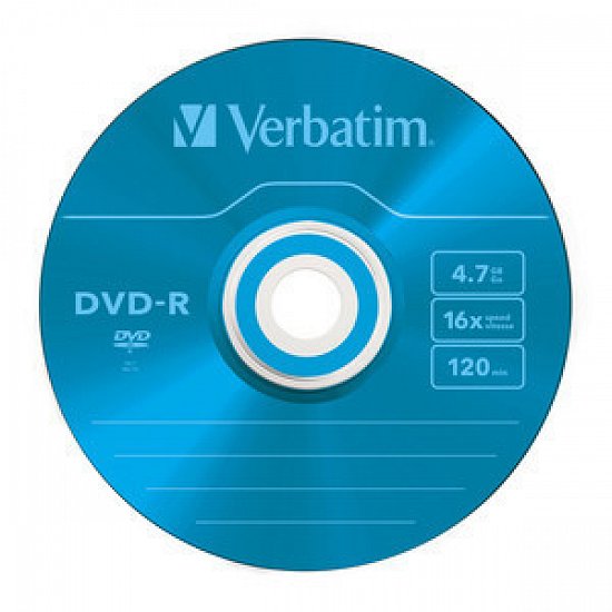 VERBATIM DVD-R 4,7 GB (120min) 16x colour slim box, 5ks/pack