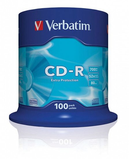 VERBATIM CD-R(100-Pack)Spindl/ExtraProtect/52x/700