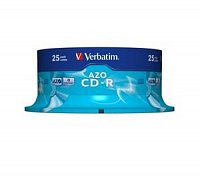 VERBATIM CD-R(25-Pack)Cake/Crystal/52x/700MB