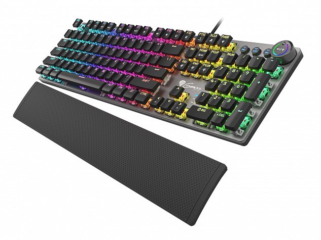 Genesis mechanická klávesnice THOR 400, US layout, RGB podsvícení, software, Kailh Red