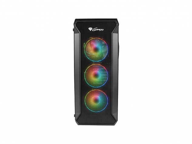 Počítačová skříň Genesis IRID 505 ARGB MIDI (USB 3.0), 4x 120mm ventilátory ARGB