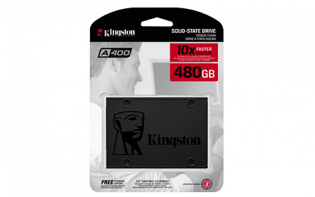 Kingston A400/480GB/SSD/2.5