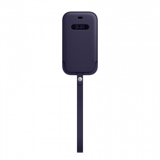 iPhone 12 mini Leather Sleeve wth MagSafe D.Violet