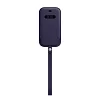 iPhone 12 mini Leather Sleeve wth MagSafe D.Violet