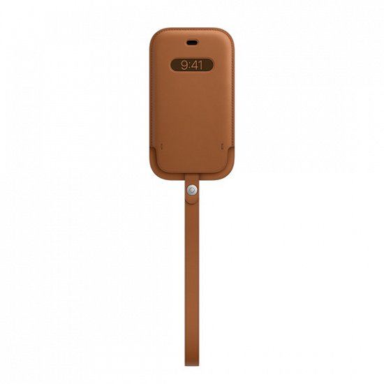 iPhone 12 mini Leather Sleeve wth MagSafe S.Brown