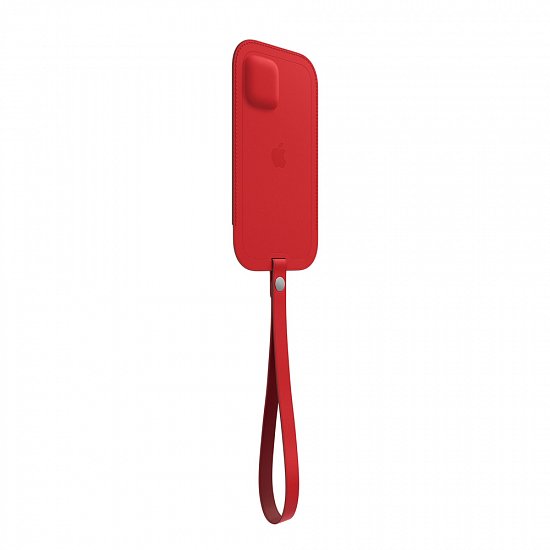 iPhone 12 mini Leather Sleeve wth MagSafe RED