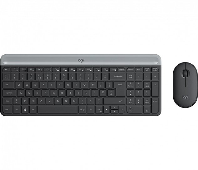 set Logitech slim Wireless MK470 - graphite INT´L