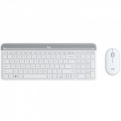 set Logitech slim Wireless MK470 - white INT´L