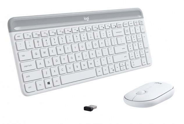 set Logitech slim Wireless MK470 - white INT´L