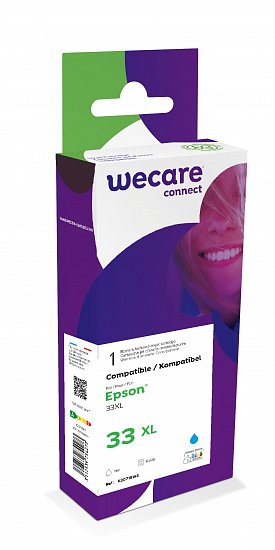 WECARE ink pro EPSON C13T33624012,modrá/cyan