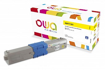 OWA Armor toner pro OKI 46471101,žlutá/yellow