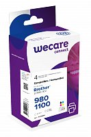 WECARE ink pro BROTHER LC-980/1100,černá/CMY