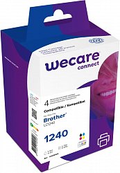 WECARE ink sada pro BROTHER LC-1240 VAL BP,černá/C