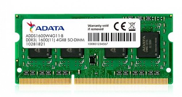 SO-DIMM 4GB DDR3L-1600MHz ADATA CL11 1,35V