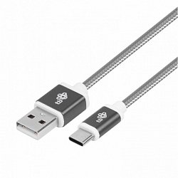 TB Cable USB - USB C 1.5 m gray tape