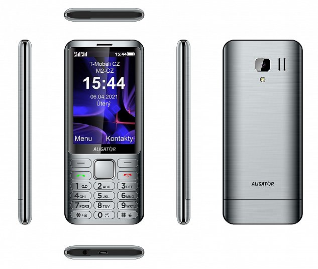 ALIGATOR D950 Dual sim stříbrný