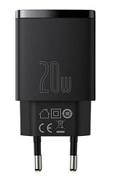 Baseus CCXJ-B01 Compact Quick Nabíječka USB/USB-C 20W Black