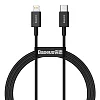 Baseus CATLYS-A01 Superior Fast Charging Datový Kabel USB-C to Lightning  20W 1m Black