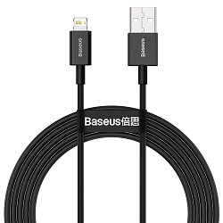 Baseus CALYS-A01 Superior Fast Charging Datový Kabel USB to Lightning 2.4A 1m Black