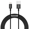 Baseus CALYS-A01 Superior Fast Charging Datový Kabel USB to Lightning 2.4A 1m Black