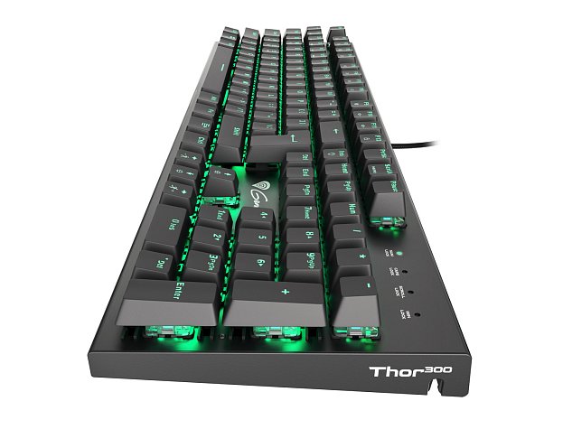 Genesis mechanická klávesnice THOR 300 TKL RGB, CZ/SK layout, RGB podsvícení, software, Outemu Red