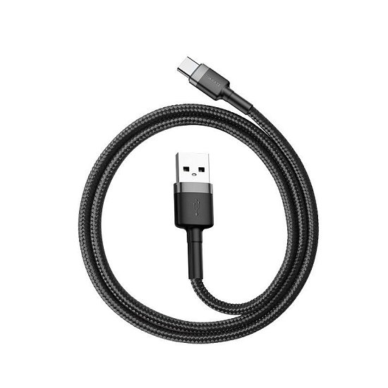 Baseus CATKLF-BG1 Cafule Kabel USB-C 3A 1m Grey/Black