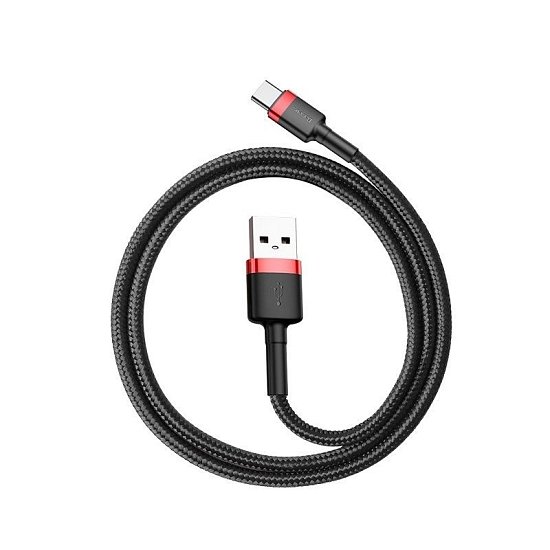 Baseus CATKLF-B91 Cafule Kabel USB-C 3A 1m Red/Black