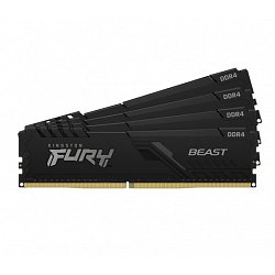 64GB DDR4-2666MHz CL16  Kingston FURY Beast, 4x16GB