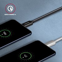 AXAGON BUCM3-CM15AB, SPEED kabel USB-C <-> USB-C, 1.5m, USB 3.2 Gen 1, PD 60W 3A, ALU, oplet, černý