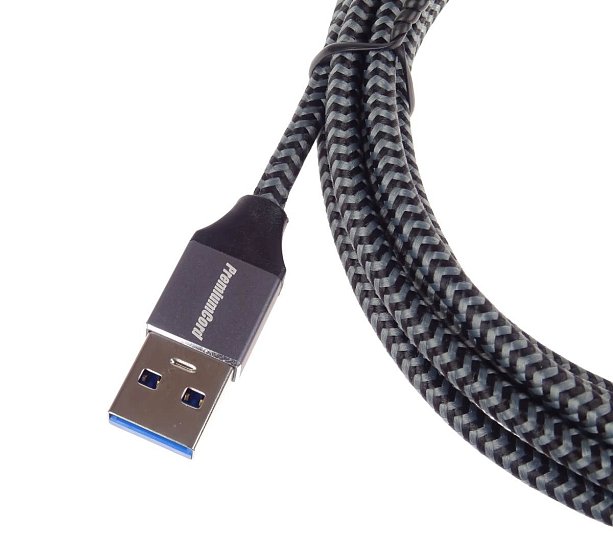 PremiumCord kabel USB-C - USB 3.0 A (USB 3.1 generation 1, 3A, 5Gbit/s) 2m oplet