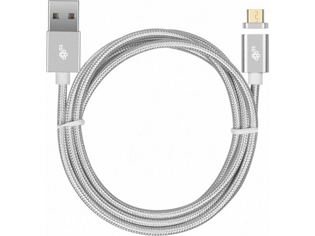 TB Touch magnetický kabel Micro USB stříbrný 1m