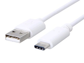 Kabel C-TECH USB 2.0 AM na Type-C kabel (AM/CM), 2m, bílý Kabel C-TECH USB 2.0 AM na Type-C kabel (AM/CM), 2m, bílý