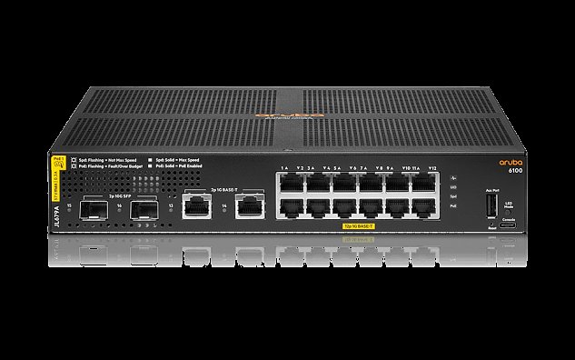 Aruba 6100 12G CL4 2SFP+ 139W Switch